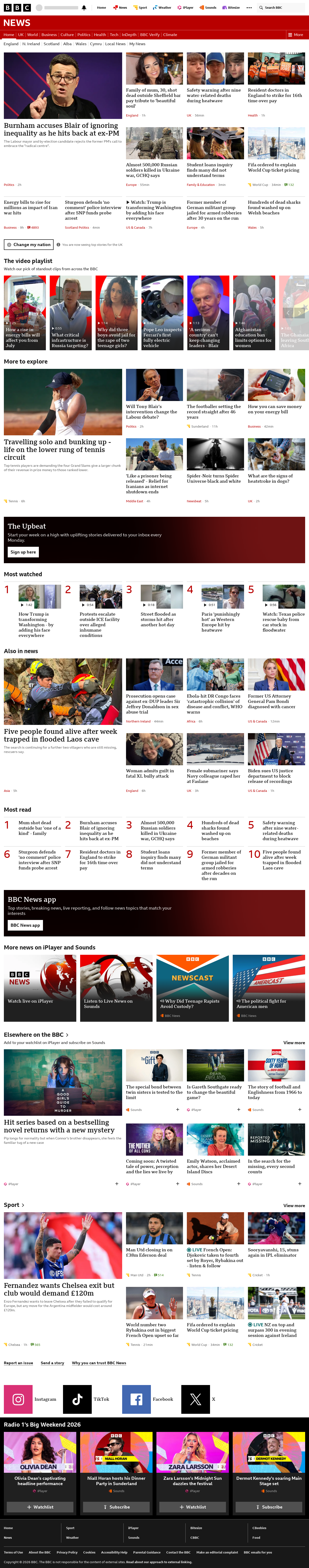 BBC News snapshot from Wednesday, 27 May 2026 at 17:00