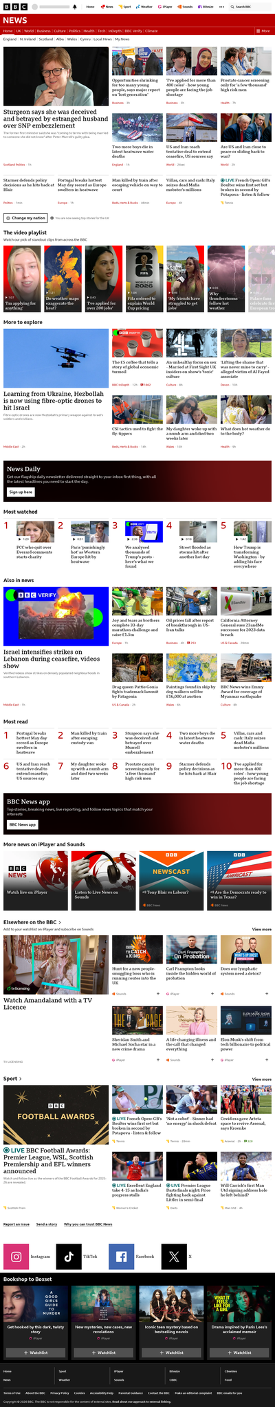 BBC News snapshot from 28 May 2026, 19:00