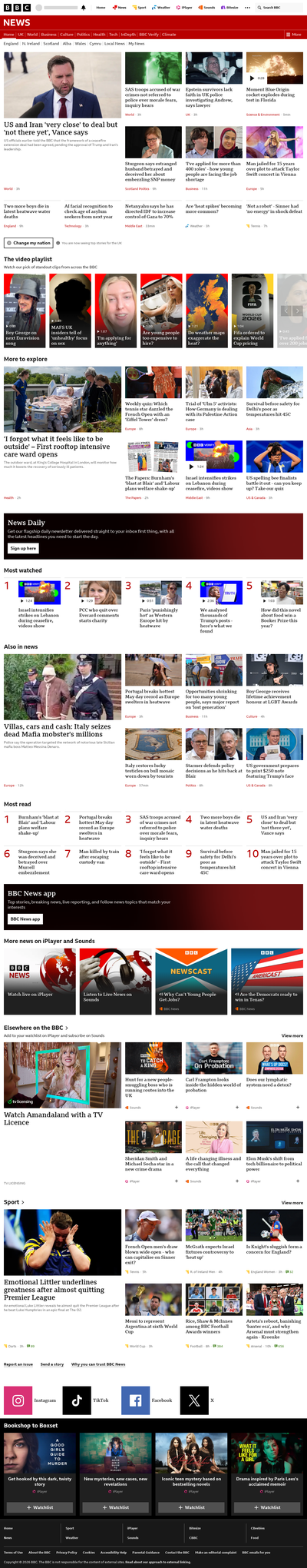 BBC News snapshot from 29 May 2026, 03:00