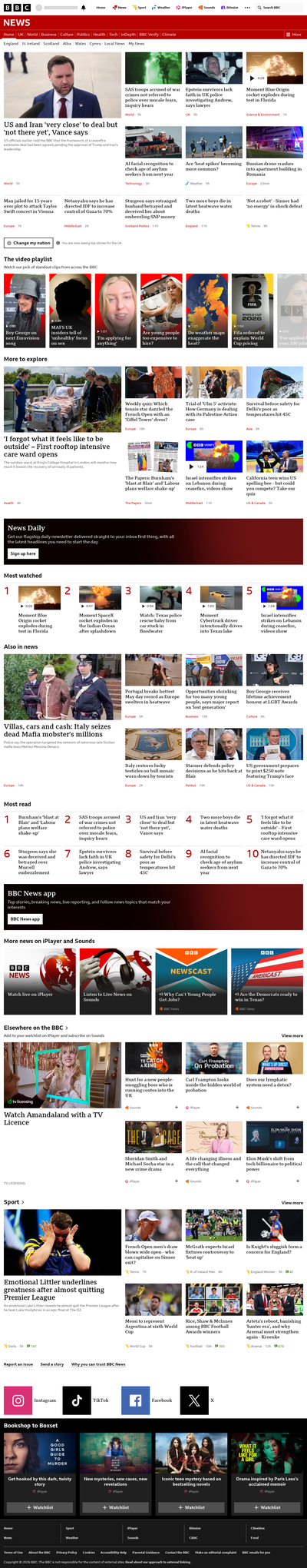BBC News snapshot from 29 May 2026, 05:00