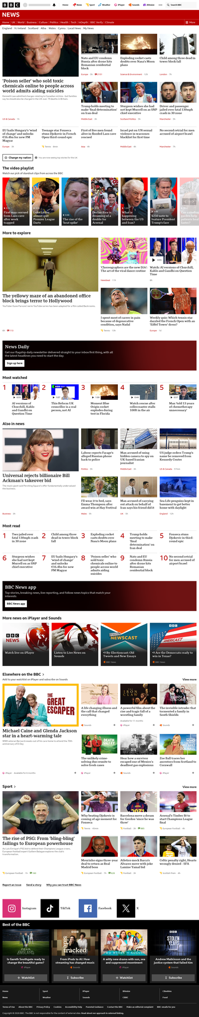 BBC News snapshot from 29 May 2026, 23:00
