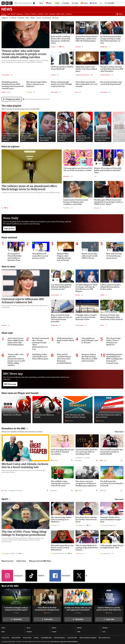 BBC News snapshot from 30 May 2026, 01:00