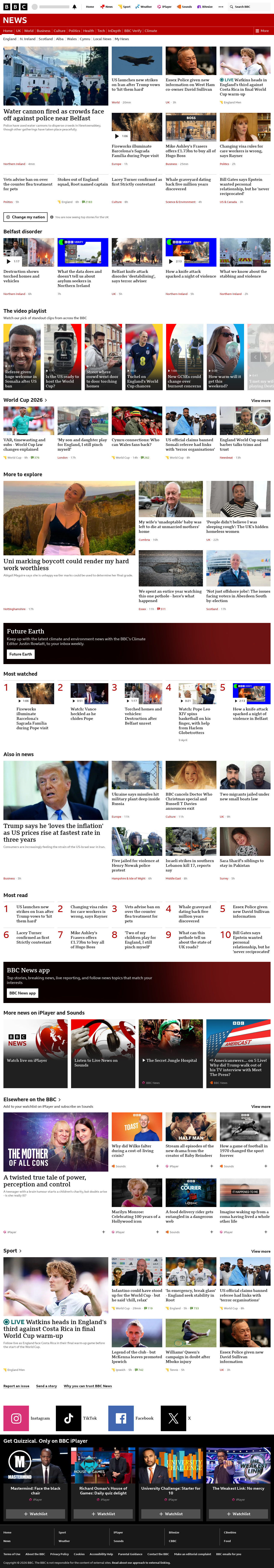 BBC News snapshot from Thursday, 11 June 2026 at 00:00