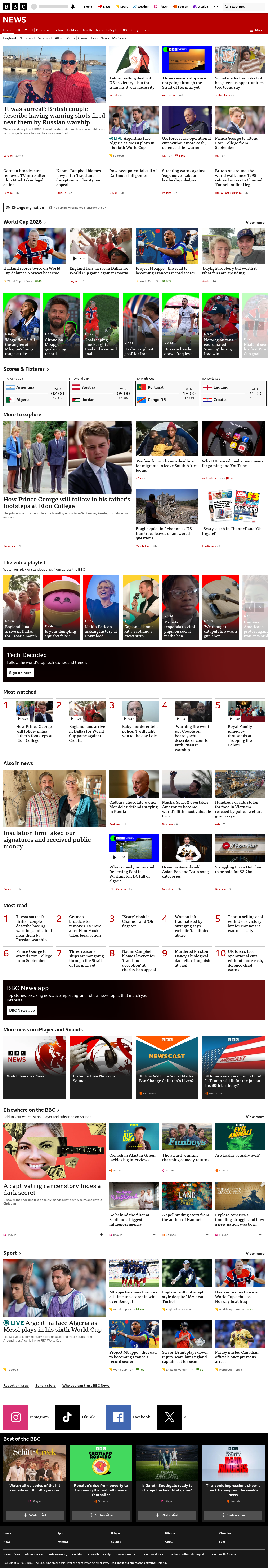 BBC News snapshot from Wednesday, 17 June 2026 at 02:00
