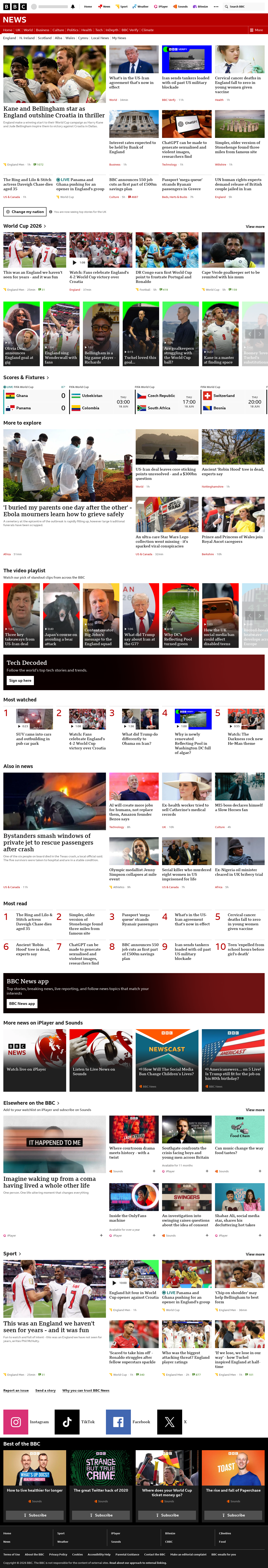 BBC News snapshot from Thursday, 18 June 2026 at 02:00