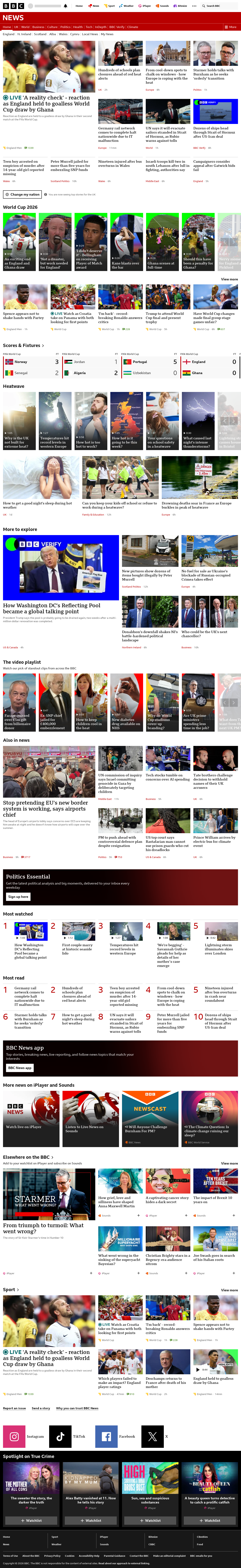 BBC News snapshot from Wednesday, 24 June 2026 at 00:00