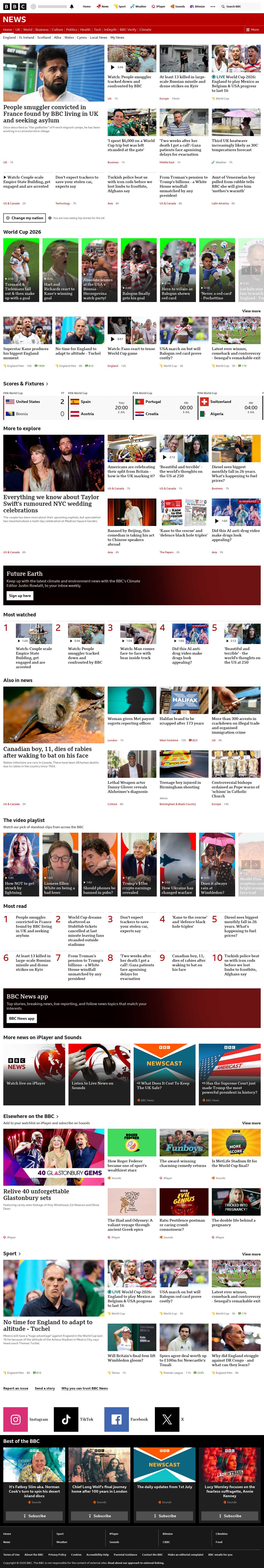 BBC News snapshot from Thursday, 2 July 2026 at 08:00