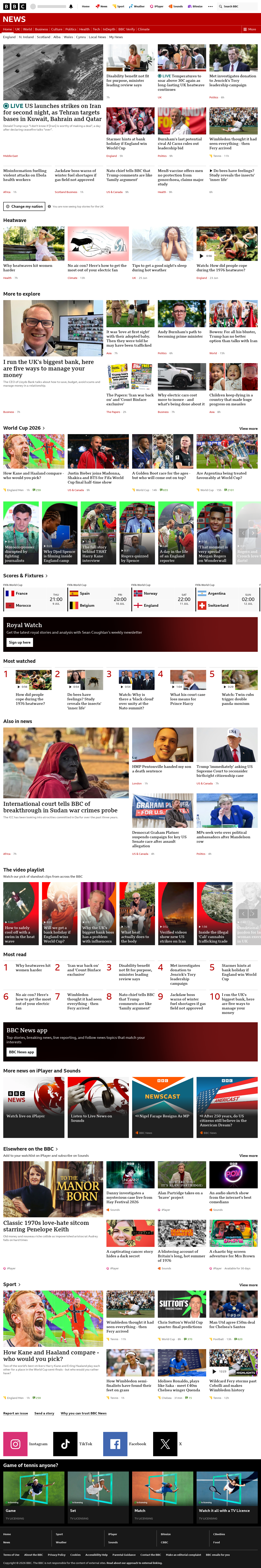 BBC News snapshot from Thursday, 9 July 2026 at 08:00