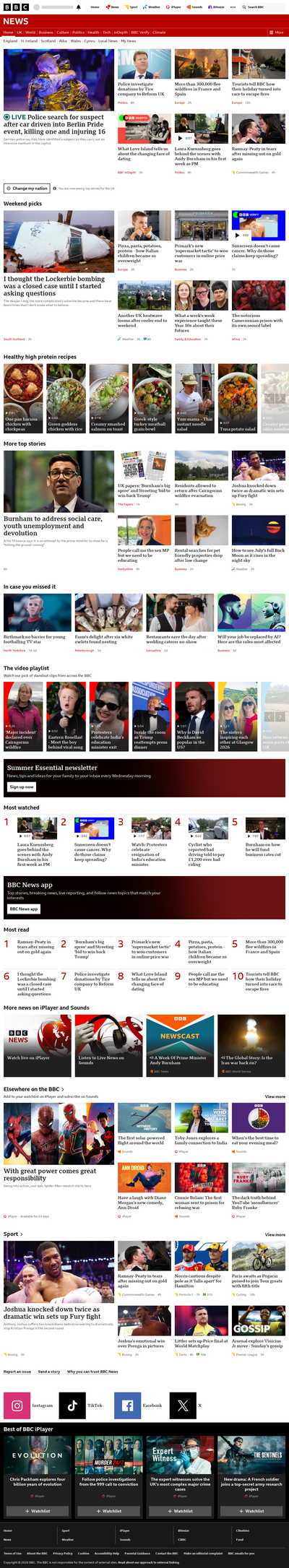 BBC News snapshot from 26 Jul 2026, 04:00