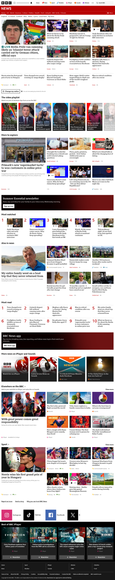 BBC News snapshot from 26 Jul 2026, 18:00