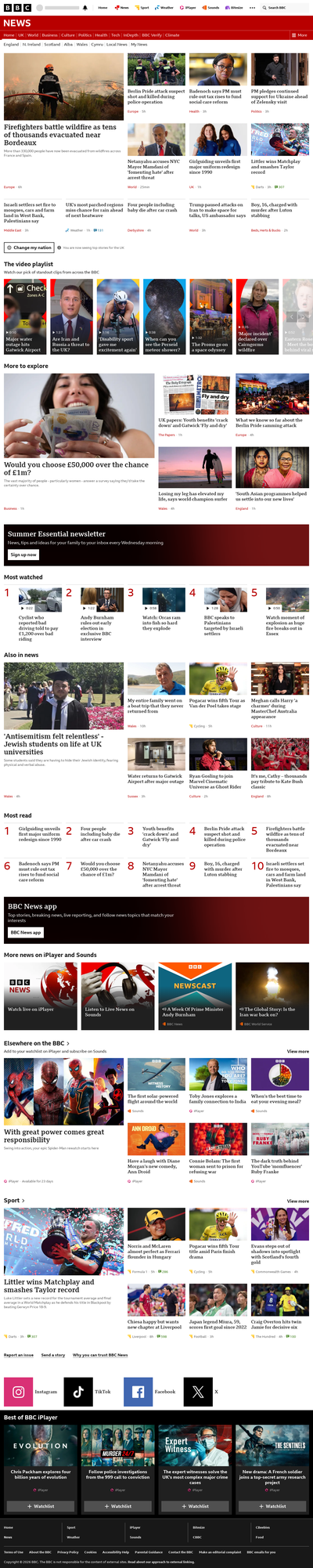 BBC News snapshot from 27 Jul 2026, 02:00