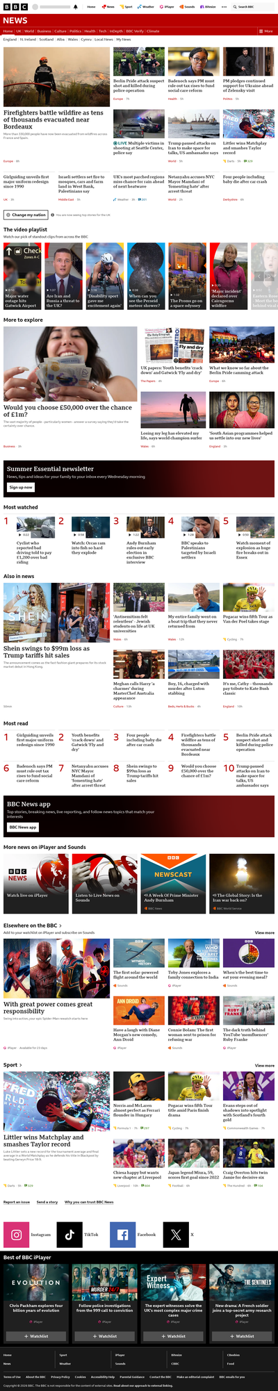 BBC News snapshot from 27 Jul 2026, 04:00