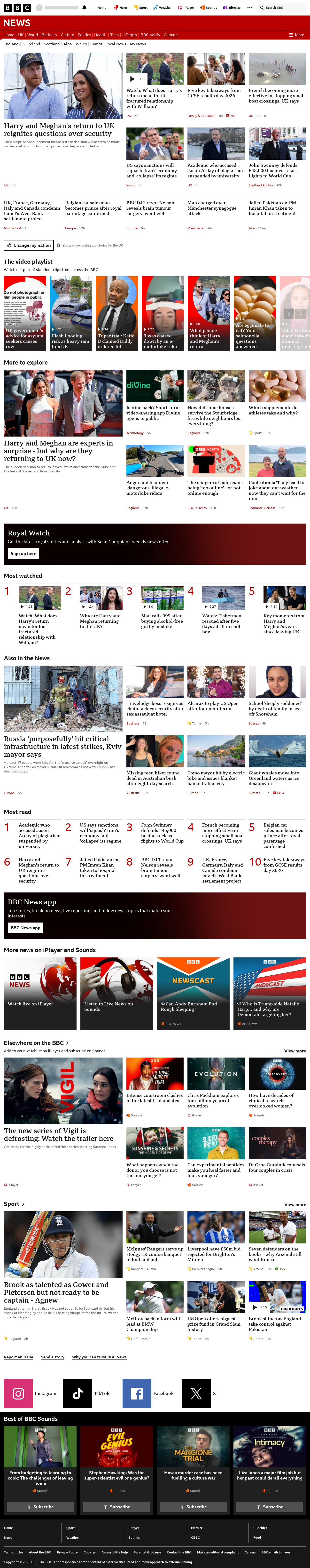 BBC News snapshot from Friday, 21 August 2026 at 00:00