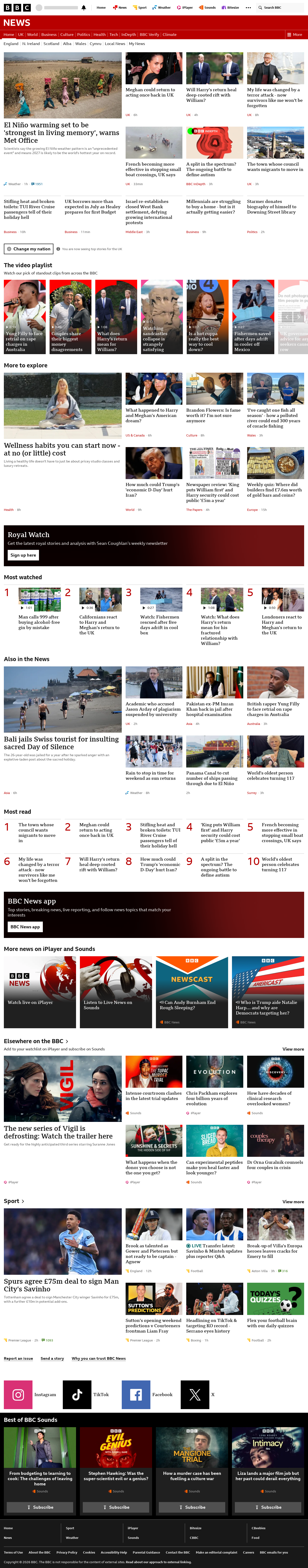 BBC News snapshot from Friday, 21 August 2026 at 10:00