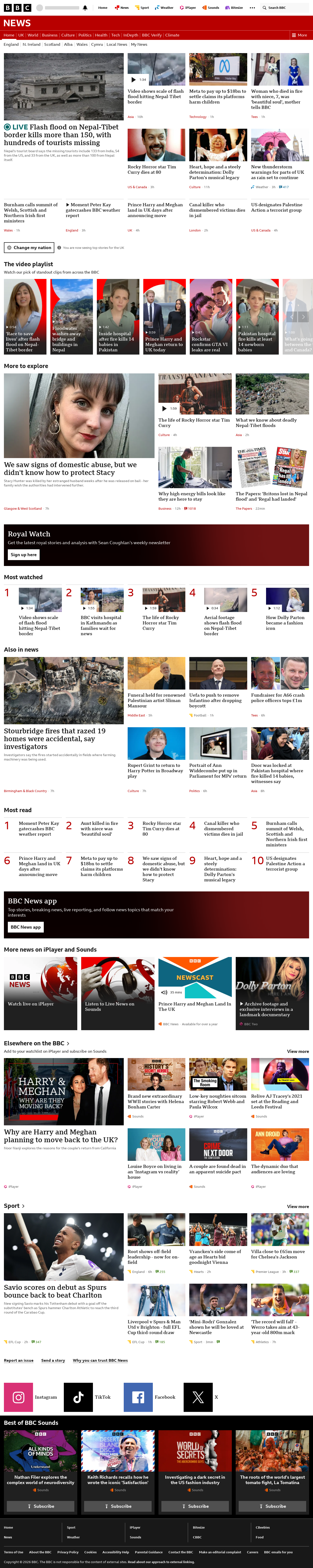 BBC News snapshot from Thursday, 27 August 2026 at 00:00