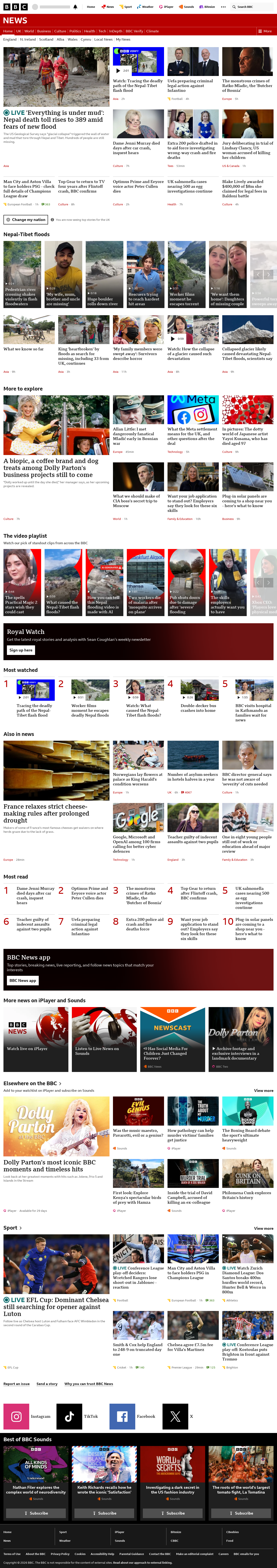 BBC News snapshot from Thursday, 27 August 2026 at 20:00