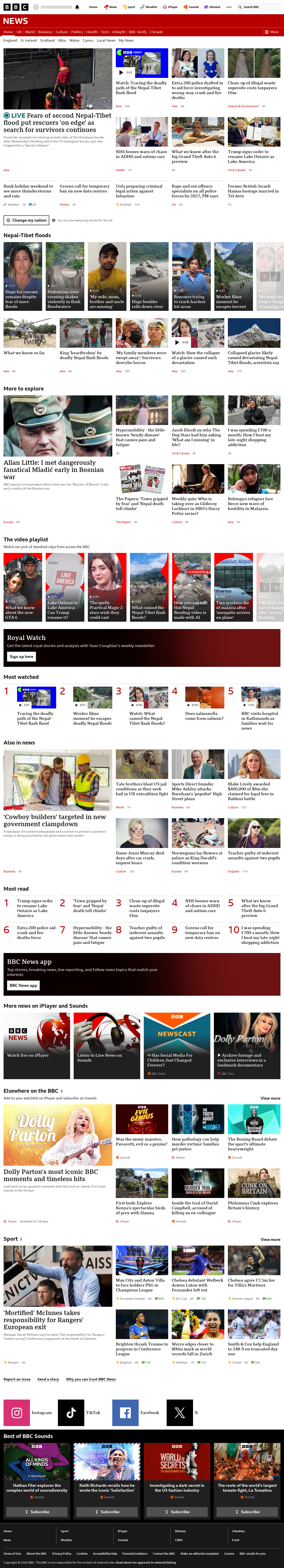 BBC News snapshot from Friday, 28 August 2026 at 04:00