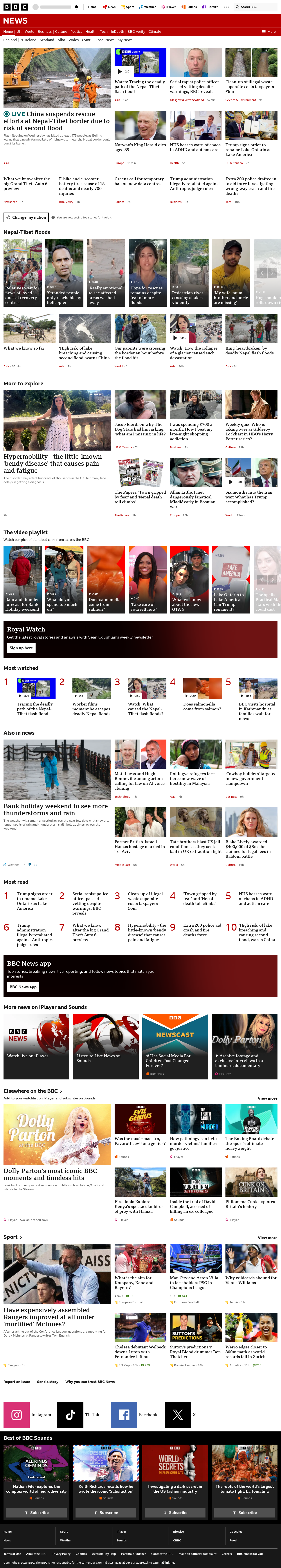 BBC News snapshot from Friday, 28 August 2026 at 08:00