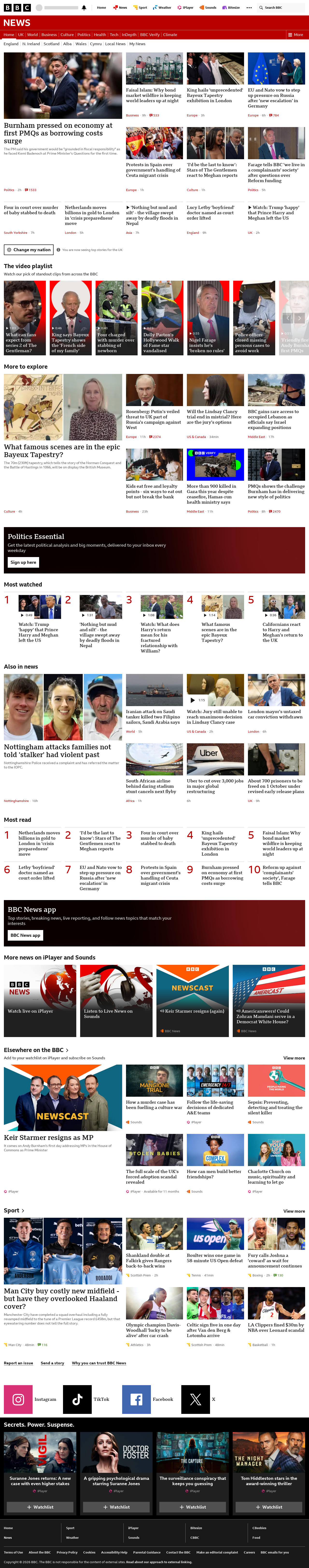 BBC News snapshot from Thursday, 3 September 2026 at 00:00
