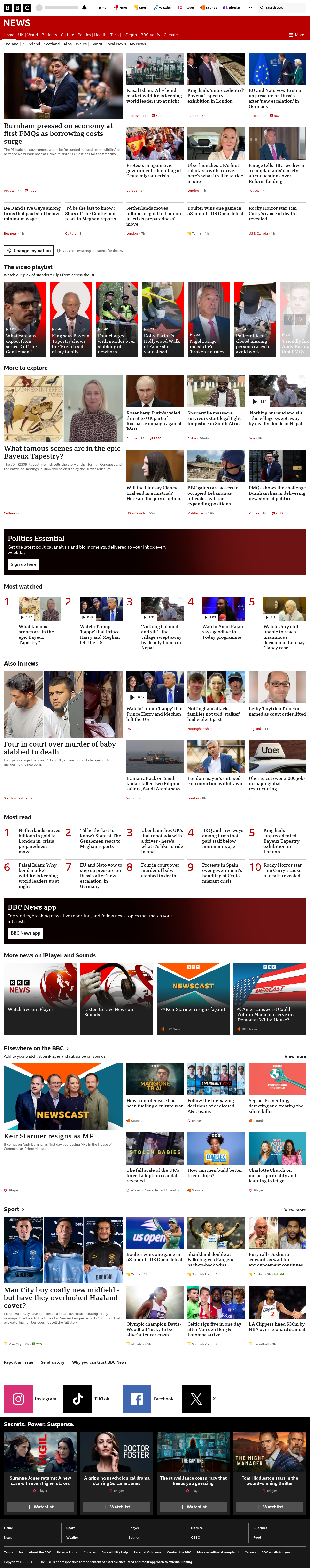 BBC News snapshot from Thursday, 3 September 2026 at 02:00