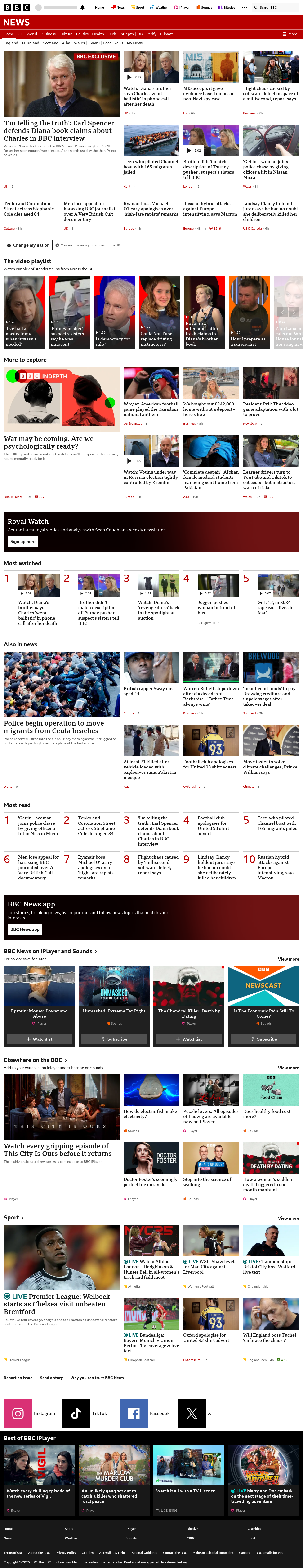 BBC News snapshot from Friday, 18 September 2026 at 20:00