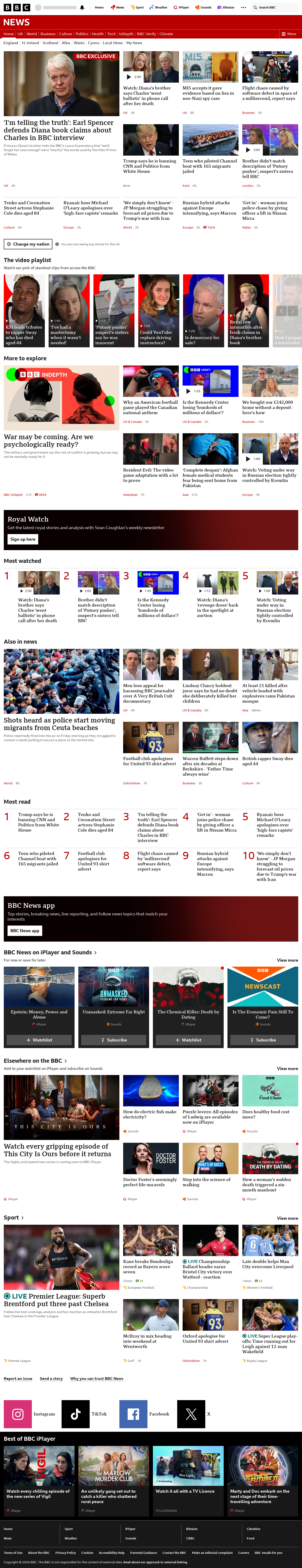 BBC News snapshot from Friday, 18 September 2026 at 22:00