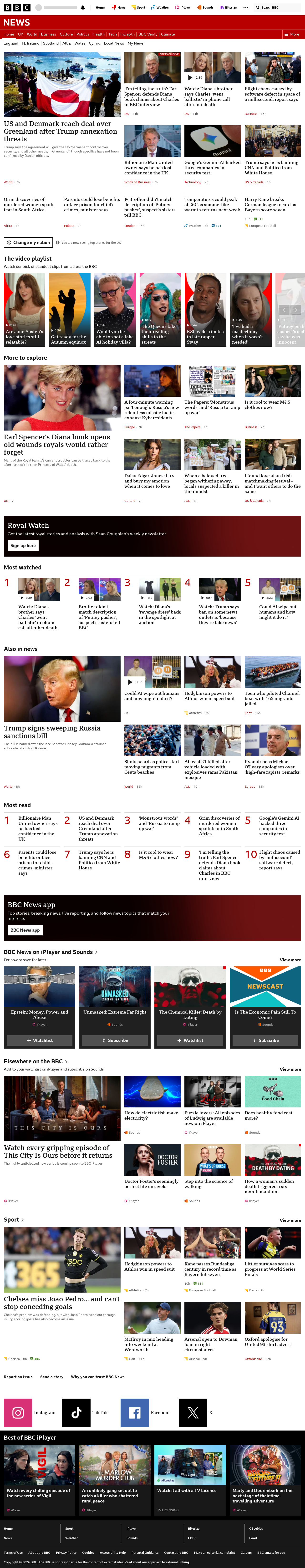 BBC News snapshot from Saturday, 19 September 2026 at 08:00