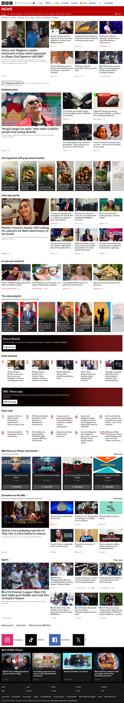 BBC News snapshot from 20 Sept 2026, 16:00