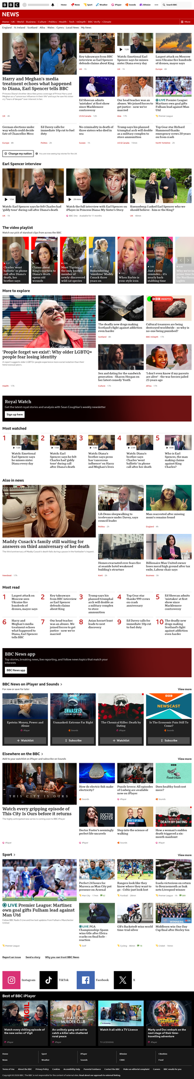 BBC News snapshot from 20 Sept 2026, 18:00