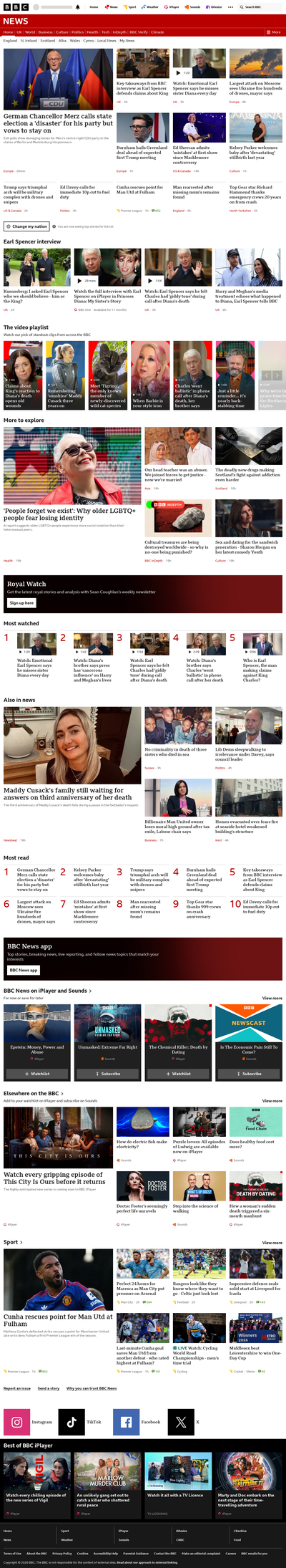 BBC News snapshot from 20 Sept 2026, 20:00