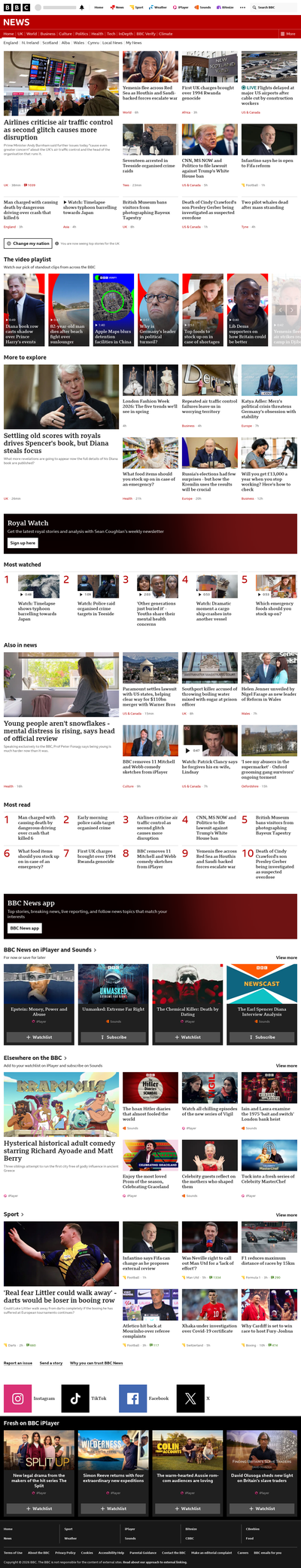 BBC News snapshot from 21 Sept 2026, 22:00