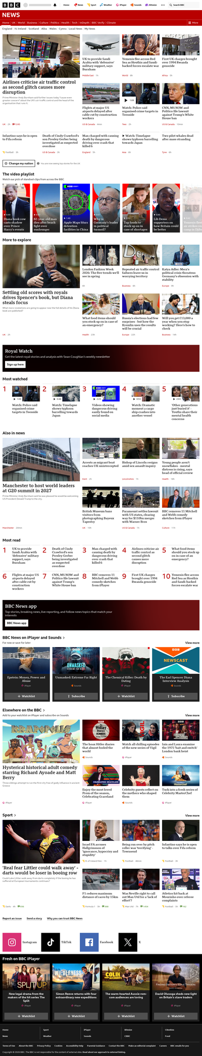 BBC News snapshot from 22 Sept 2026, 00:00