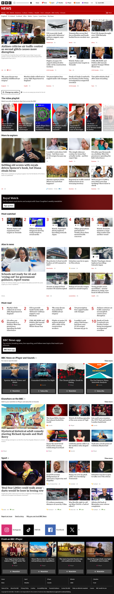 BBC News snapshot from 22 Sept 2026, 02:00