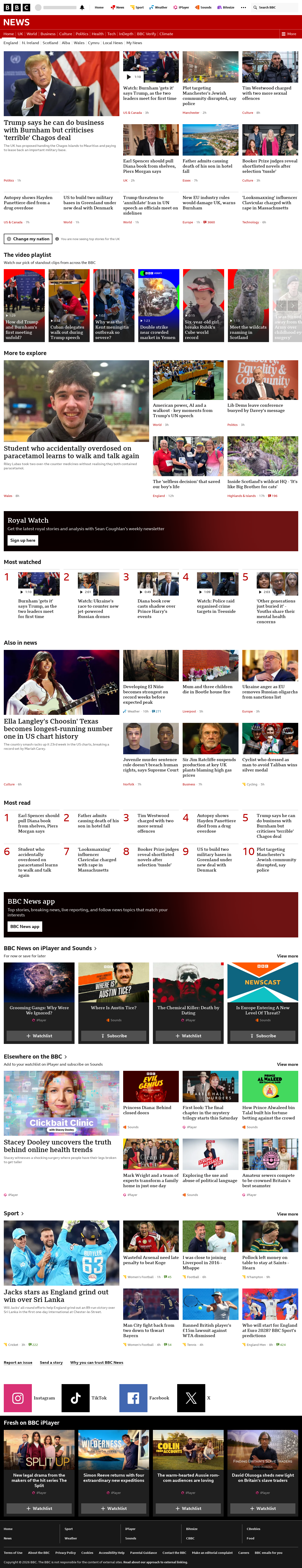 BBC News snapshot from Wednesday, 23 September 2026 at 00:00