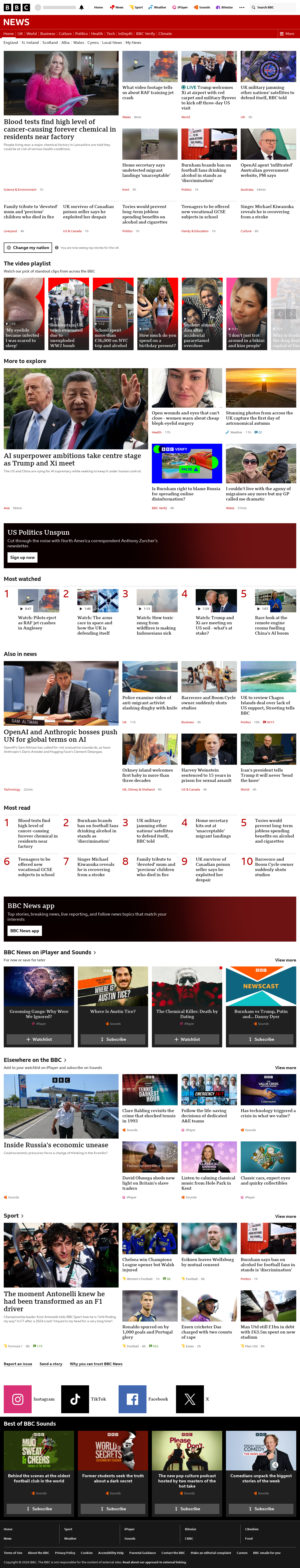 BBC News snapshot from Thursday, 24 September 2026 at 00:00
