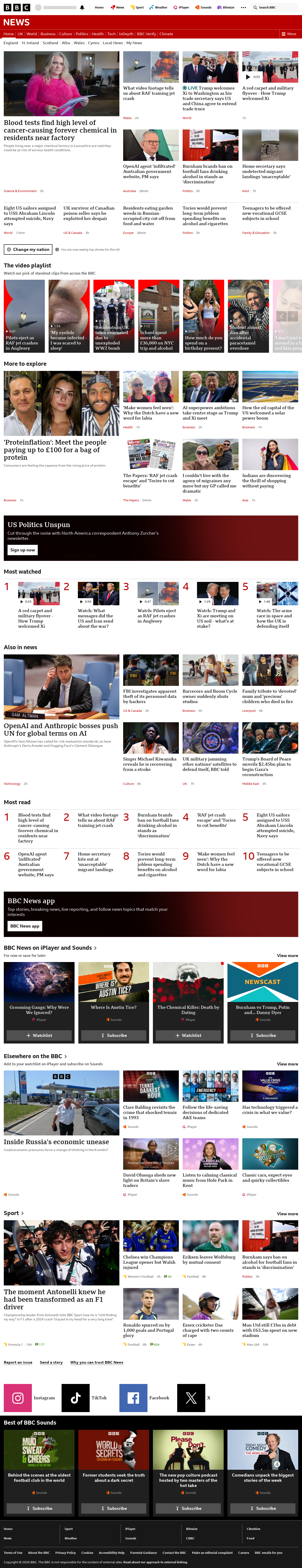 BBC News snapshot from Thursday, 24 September 2026 at 02:00