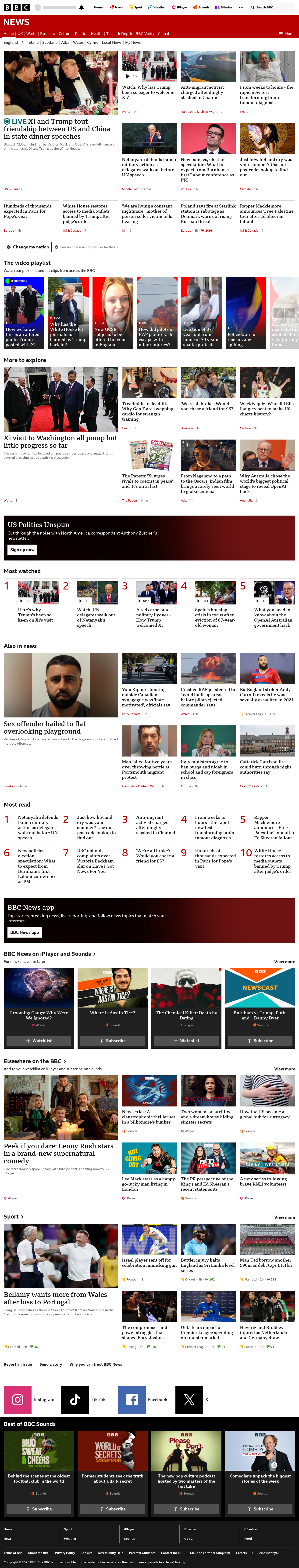 BBC News snapshot from Friday, 25 September 2026 at 02:00