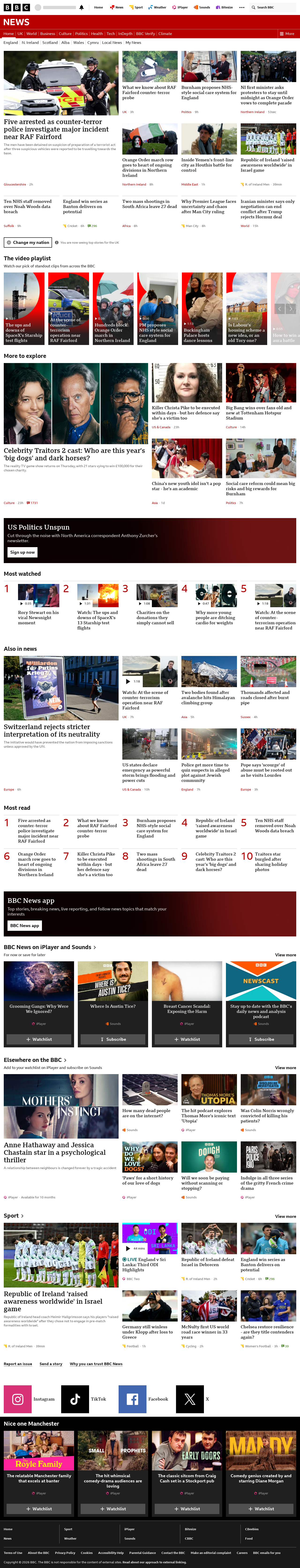 BBC News snapshot from Monday, 28 September 2026 at 00:00