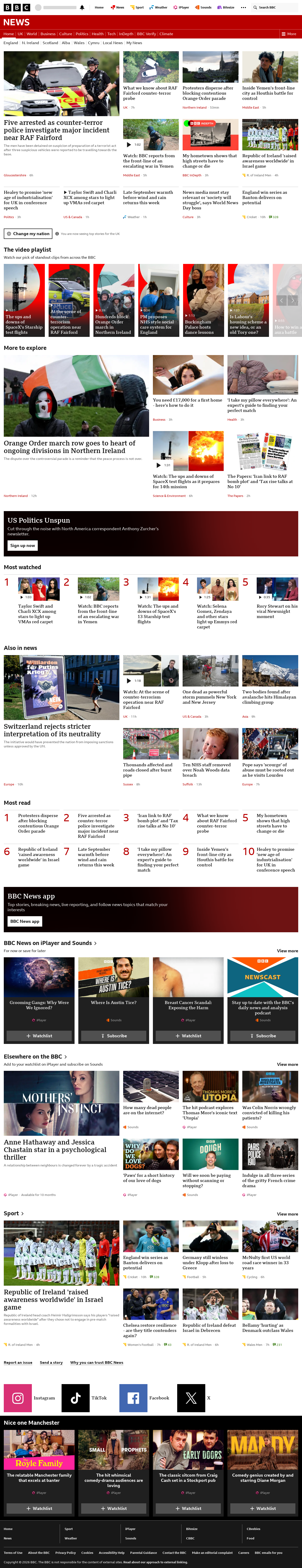BBC News snapshot from Monday, 28 September 2026 at 04:00
