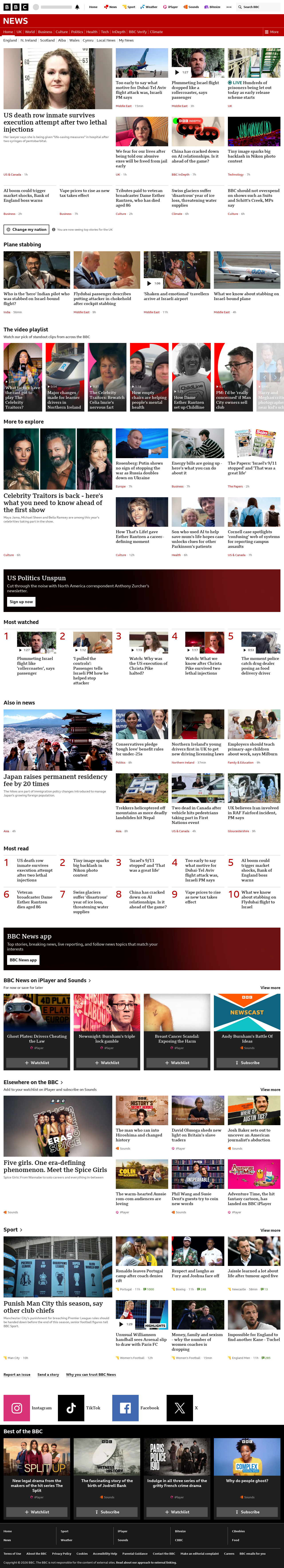 BBC News snapshot from Thursday, 1 October 2026 at 08:00
