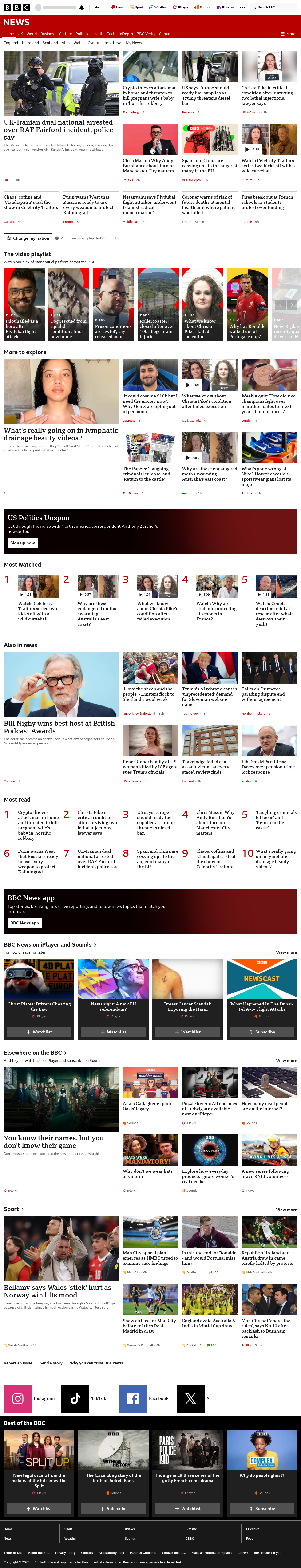 BBC News snapshot from Friday, 2 October 2026 at 02:00