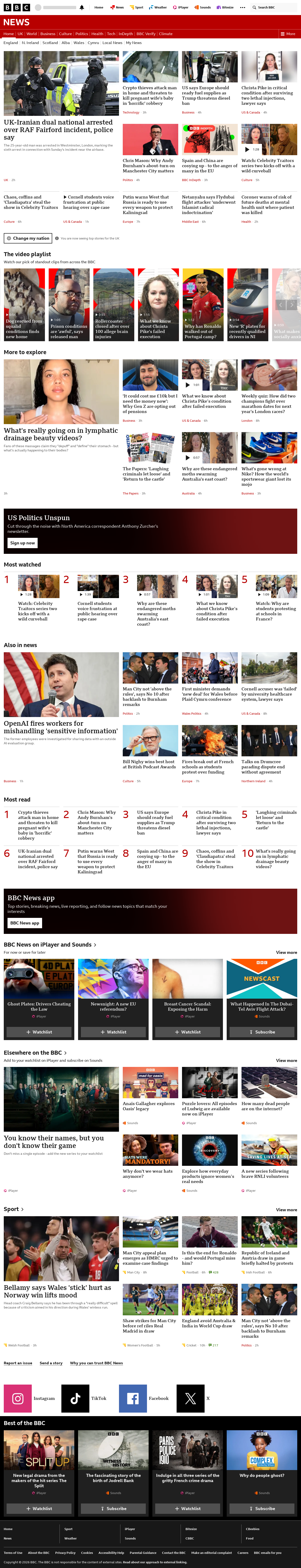 BBC News snapshot from Friday, 2 October 2026 at 04:00