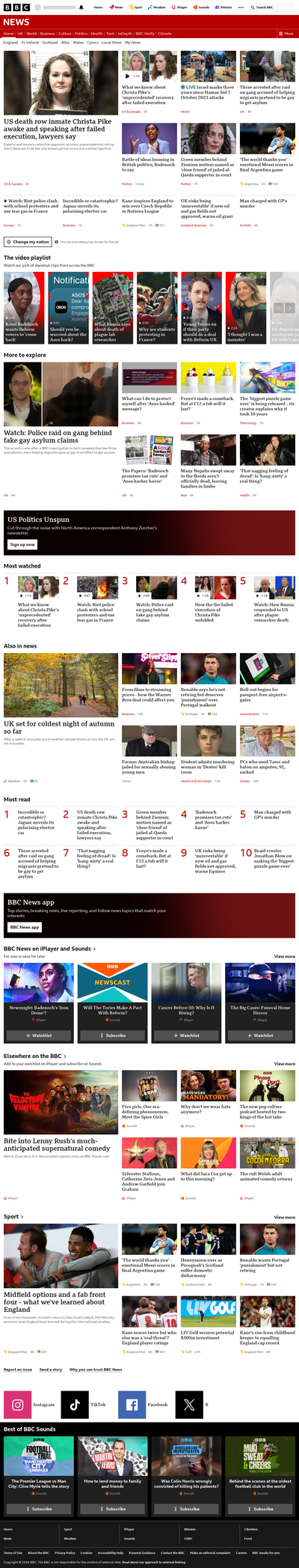 BBC News snapshot from 7 Oct 2026, 06:00