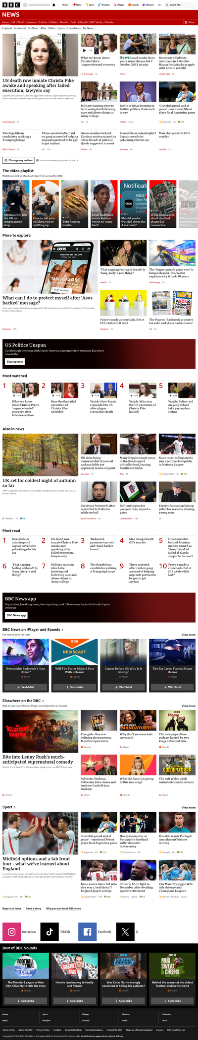 BBC News snapshot from 7 Oct 2026, 08:00