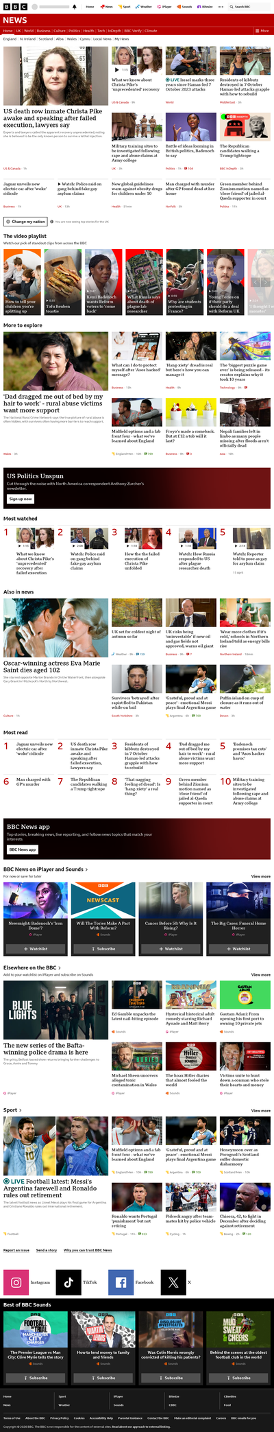 BBC News snapshot from 7 Oct 2026, 10:00