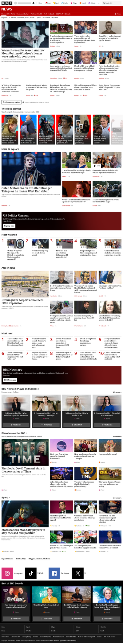 BBC News snapshot from 8 Oct 2026, 18:00